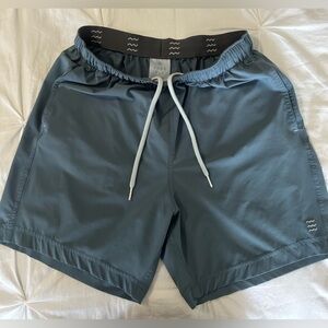 Free Fly Men’s shorts. 6”inseam. Size small. Blue-grey color.